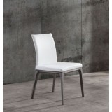 Stella Dining Chair With White Faux Leather - Lifestyle