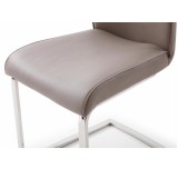 Whiteline Modern Living Katrina Dining Chair - Warm Grey