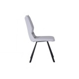 Whiteline Modern Living Silvia Dining Chair - Light Grey - Side