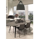 Vata Dining Chair Grey Polypropylene Dining Chair - Lifestyle
