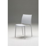 Vata Dining Chair Light Grey Polypropylene Dining Chair