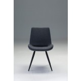 Willam Dining Chair Dark Grey Cashmere - Front