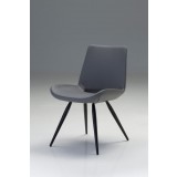 Willam Dining Chair Dark Grey Leatherette