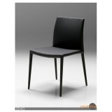 Zeno Dining Chair Black Full Leatherette Wrap