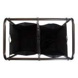 Oceanstar 2-Bag Rolling Laundry Sorter - Bronze - Top Angle