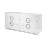 Eddy Dresser Double High Gloss White
