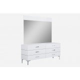 Diva Dresser Double In High Gloss White