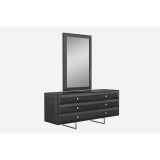 Whiteline Modern Living Abrazo Mirror - GREY