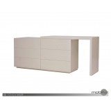 Vex Double Dresser Matte Stone - Extended