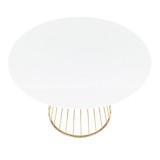 LumiSource Canary Dining Table - Gold + White