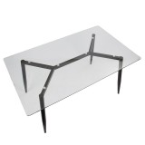 LumiSource Clara Dining Table - Black - Top