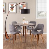 LumiSource Folia Dinette Table - Walnut