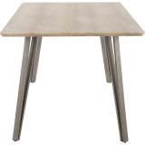 LumiSource Sedona Dining Table - LIGHT BROWN - Side