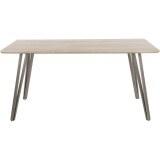 LumiSource Sedona Dining Table - LIGHT BROWN - Rear / Front