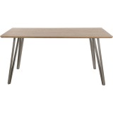 LumiSource Sedona Dining Table - BROWN - Rear / Front