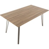 LumiSource Sedona Dining Table - BROWN - Top