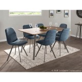 LumiSource Sedona Dining Table - BROWN - Lifestyle