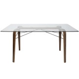 LumiSource Trilogy Dining Table - Rear / Front