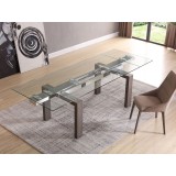 Whiteline Modern Living Davy Extendable Dining Table - Grey Oak