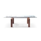 Whiteline Modern Living Davy Extendable Dining Table - Walnut