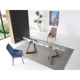 Whiteline Modern Living Delta Extendable Dining Table - Grey Oak
