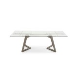 Whiteline Modern Living Delta Extendable Dining Table - Grey Oak