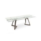 Whiteline Modern Living Delta Extendable Dining Table - Grey Oak