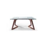 Whiteline Modern Living Delta Extendable Dining Table - Walnut