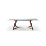 Whiteline Modern Living Delta Extendable Dining Table - Walnut