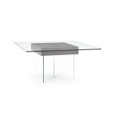 Whiteline Modern Living Roxana Dining Table - Grey Oak