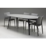 Tulum Dining Table Grey Epoxy - Lifestyle - In Set