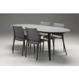 Tulum Dining Table Grey Epoxy - Lifestyle - In Set