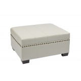 Detour Storage Ottoman - Cream