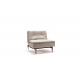 Splitback Dublexo Chair in Brass Legs and Mixed Dance Natural Fabric