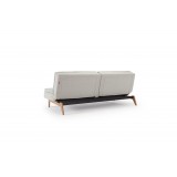 Splitback Dublexo Elk Sofa in Oak Lacquer - Back Angled