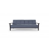 Splitback Dublexo Frej Sofa in Black Lacquer - Front