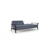 Splitback Dublexo Frej Sofa in Black Lacquer - Half Folded
