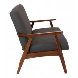 Davis Loveseat - Grey - Side