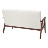Davis Loveseat - White - Back