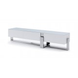 Blake Tv Unit With 5mm Tempered Glass - Angled