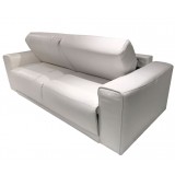 Eden Sofabed - Light Grey - Angled and Folded