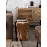 Natural Teak Wood End Table - Lifestyle 2