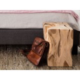 Natural Teak Wood End Table - Lifestyle 3