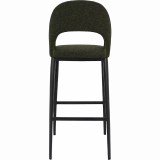Moe's Home Collection Roger Bar Stool - Green Velvet - Rear