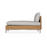 Elements Armless Chaise with Loom Back - Side