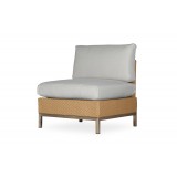 Elements Armless Lounge Chair with Loom Back - Angled