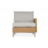 Elements Left Arm Lounge Chair with Loom Arms and Back - Angled