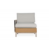 Elements Right Arm Lounge Chair with Stainless Arm and Back - Front