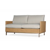 Elements Settee with Loom Arms and Back - Angled