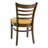 European Beechwood Wood Dining Chair - FLS-05S - Back